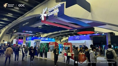 Tencent Games booth at GDC 2024 EXPO