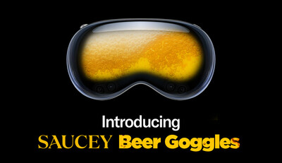 The Saucey Beer Goggles are set to release soon, exclusively for the Apple Vision Pro.