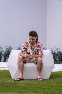 Company Founder Palmer Luckey using the Chromatic device. Photo: Michael Potiker