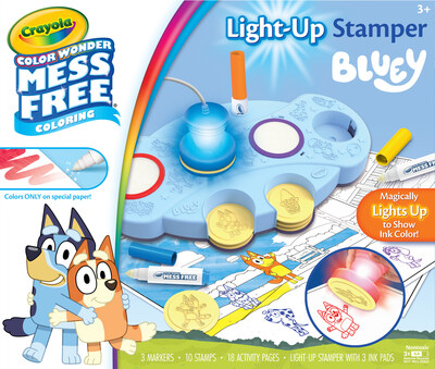 Crayola Color Wonder Bluey Light-Up Stamper