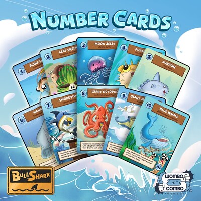 Bull Shark - Number Cards