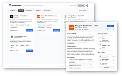 With filters like location, budget, and demographics, the SAM Marketplace makes it easy for creators to find campaigns that fit their style.