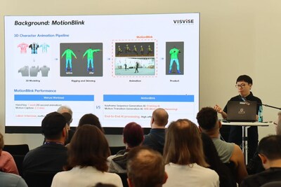 Zeng Zijiao presenting VISVISE applications and results at Devcom