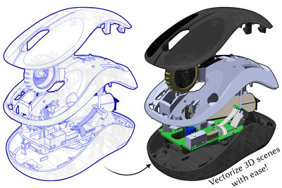 &ldquo;Robust Planar Maps for 3D Vectorization&rdquo;. Image credit: &copy; 2026 Robert Fuchs and Keenan Crane, Carnegie Mellon University